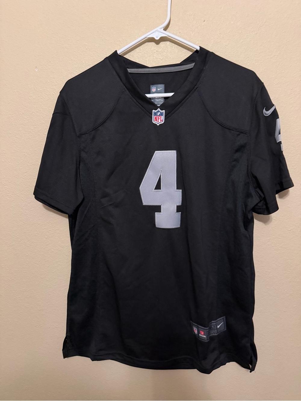 Nike Las Vegas Raiders Derek Carr #4 Stitched Jersey Women’s XXL Black NWOT